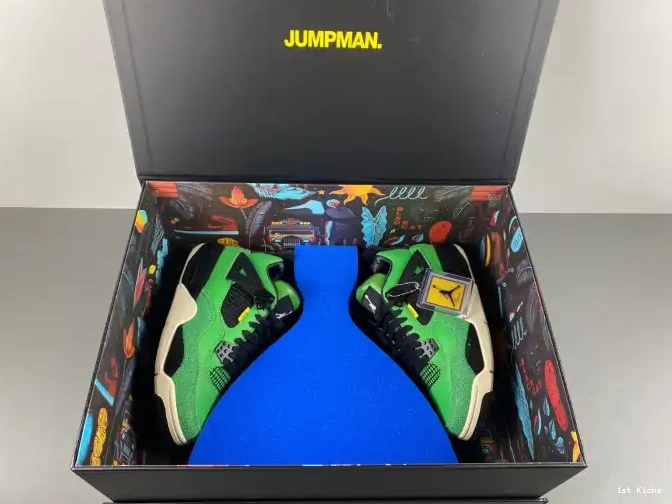 1st Kicks Shoes Air Box) Jordan 4 Retro(Special AJ4-965234 0605